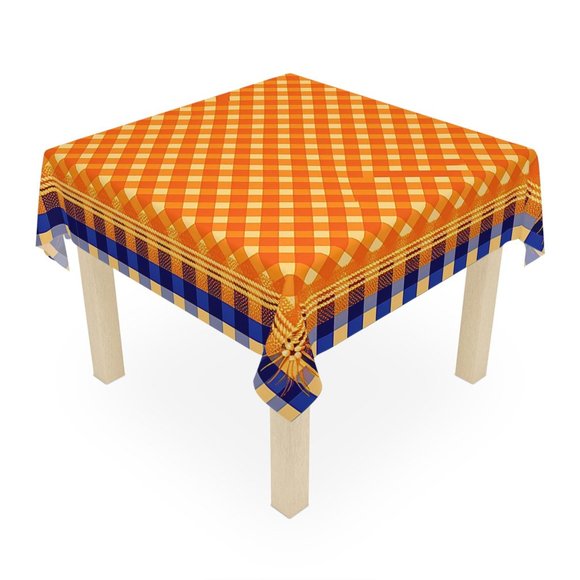 Orange Tablecloth | Modern table cloth | Rectangle Square or Round Fit | gift - Picture 8 of 10